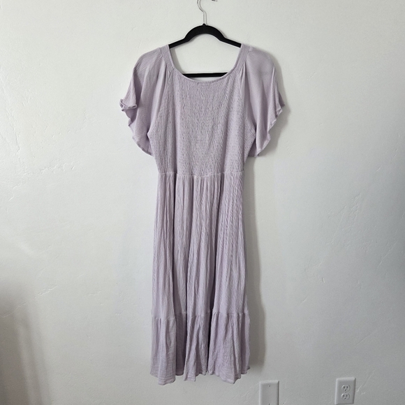 Baltic Born Felicity Dress Lilac Lavender Purple Tiered Milkmaid Cottagecore L - Picture 7 of 9